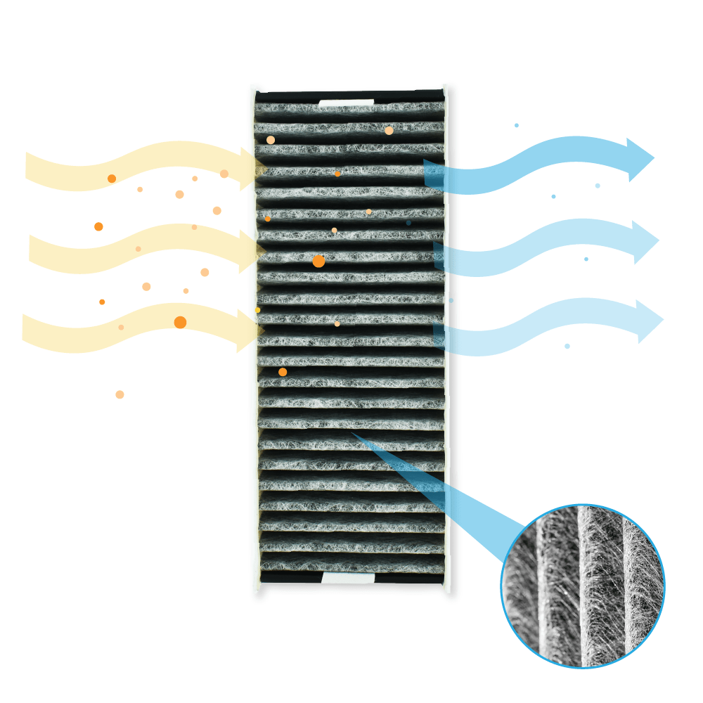 CleanAir Koolstoffilter geschikt voor Gaggenau set 17007113 / CA082010