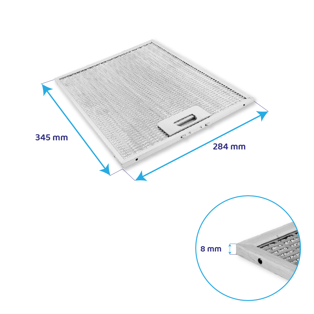Teka Metall-Fettfilter 345x284mm 81460190
