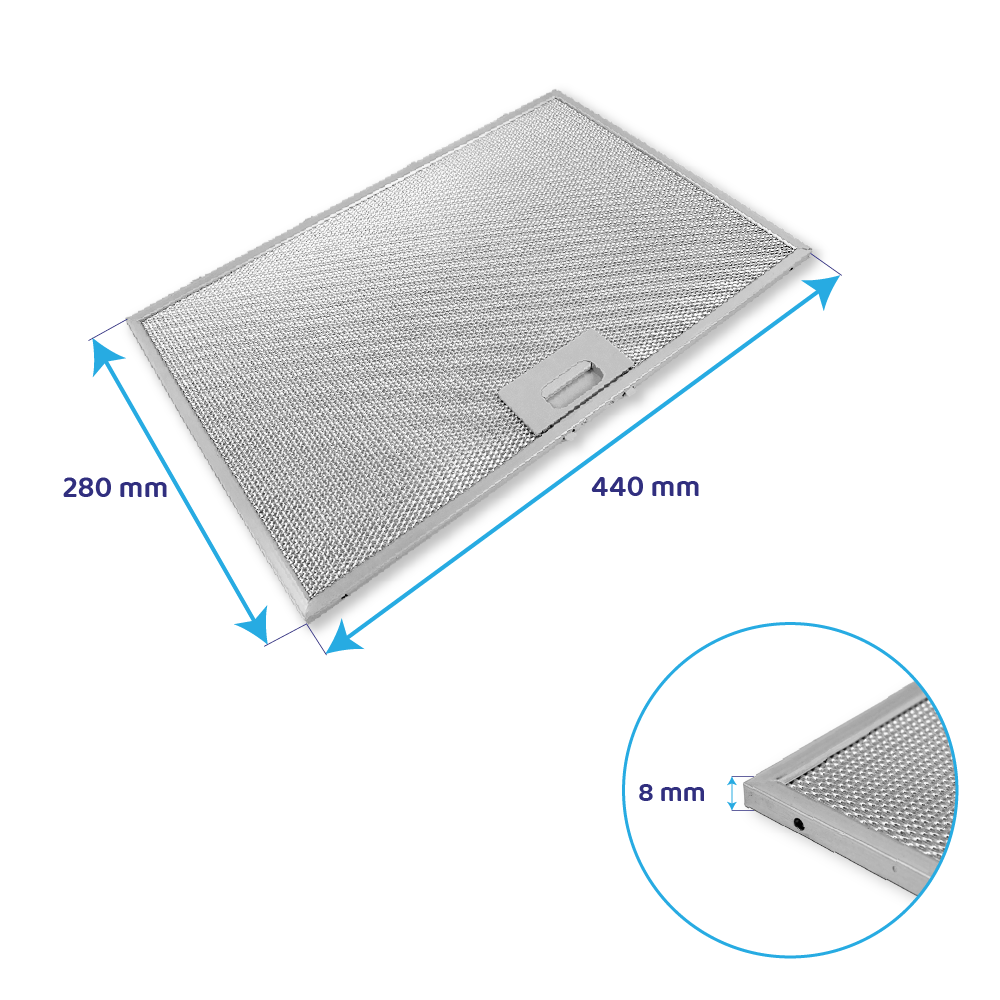 Teka Metall-Fettfilter 440x280mm 81455031