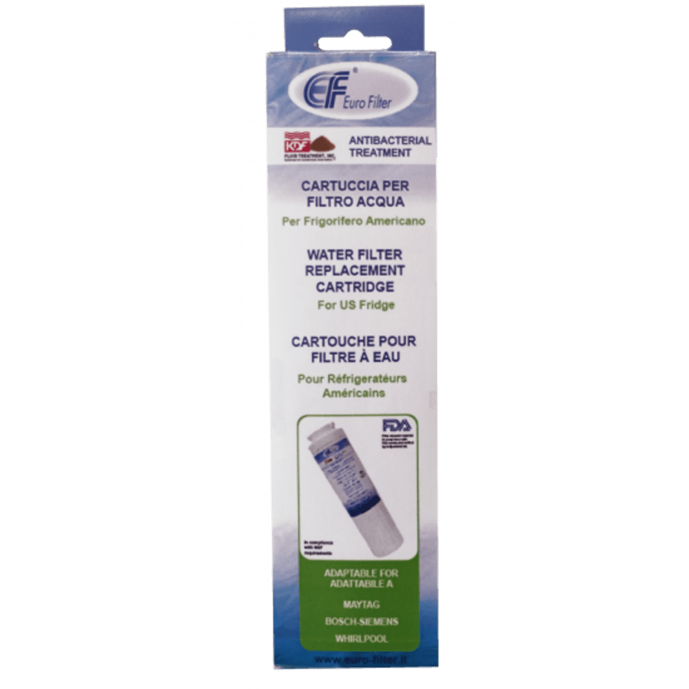 Eurofilter Wasserfilter geeignet für Bosch / Siemens / Whirlpool / Amana / Gaggenau / KitchenAid / Maytag / Candy / Hotpoint Ariston