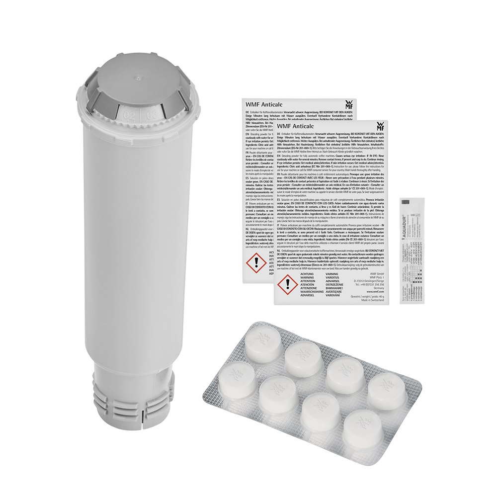 WMF Perfection Pflegeset Kaffeemaschine Wasserfilter + Entkalker + Reinigungstabletten