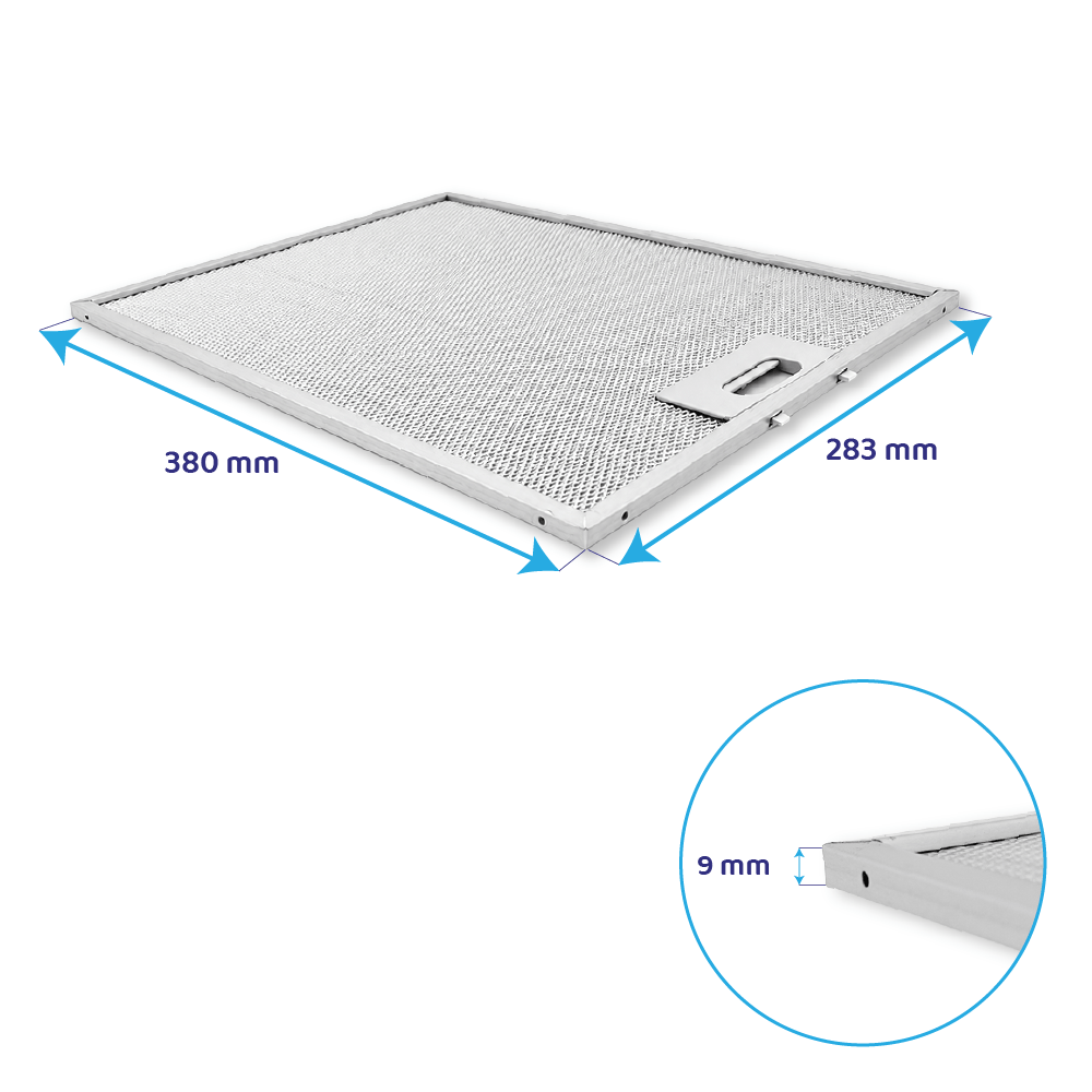 Electrolux Metall-Fettfilter 380x283x5mm 4055107017