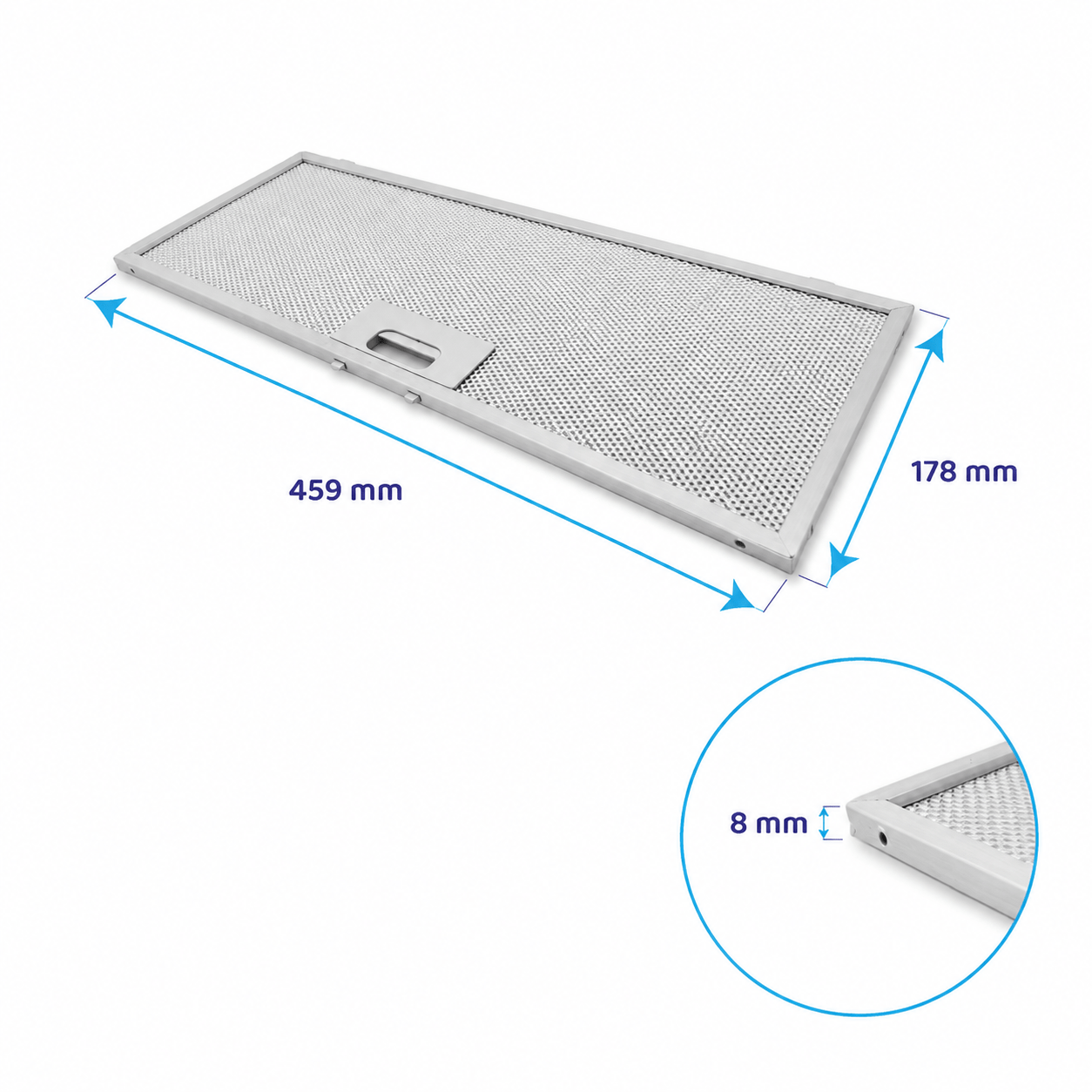 Hotpoint-Ariston Metall-Fettfilter 459x178mm 481248058314