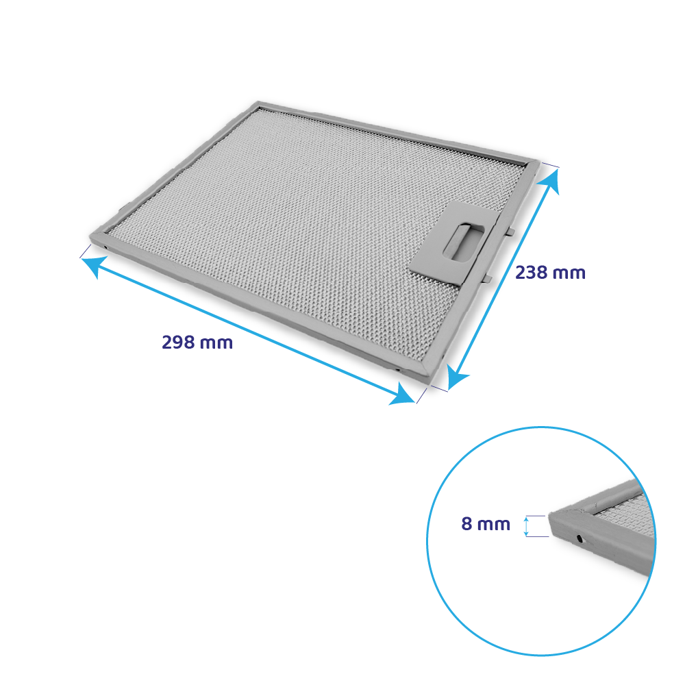 Faure Metall-Fettfilter 298x238mm 4055468278