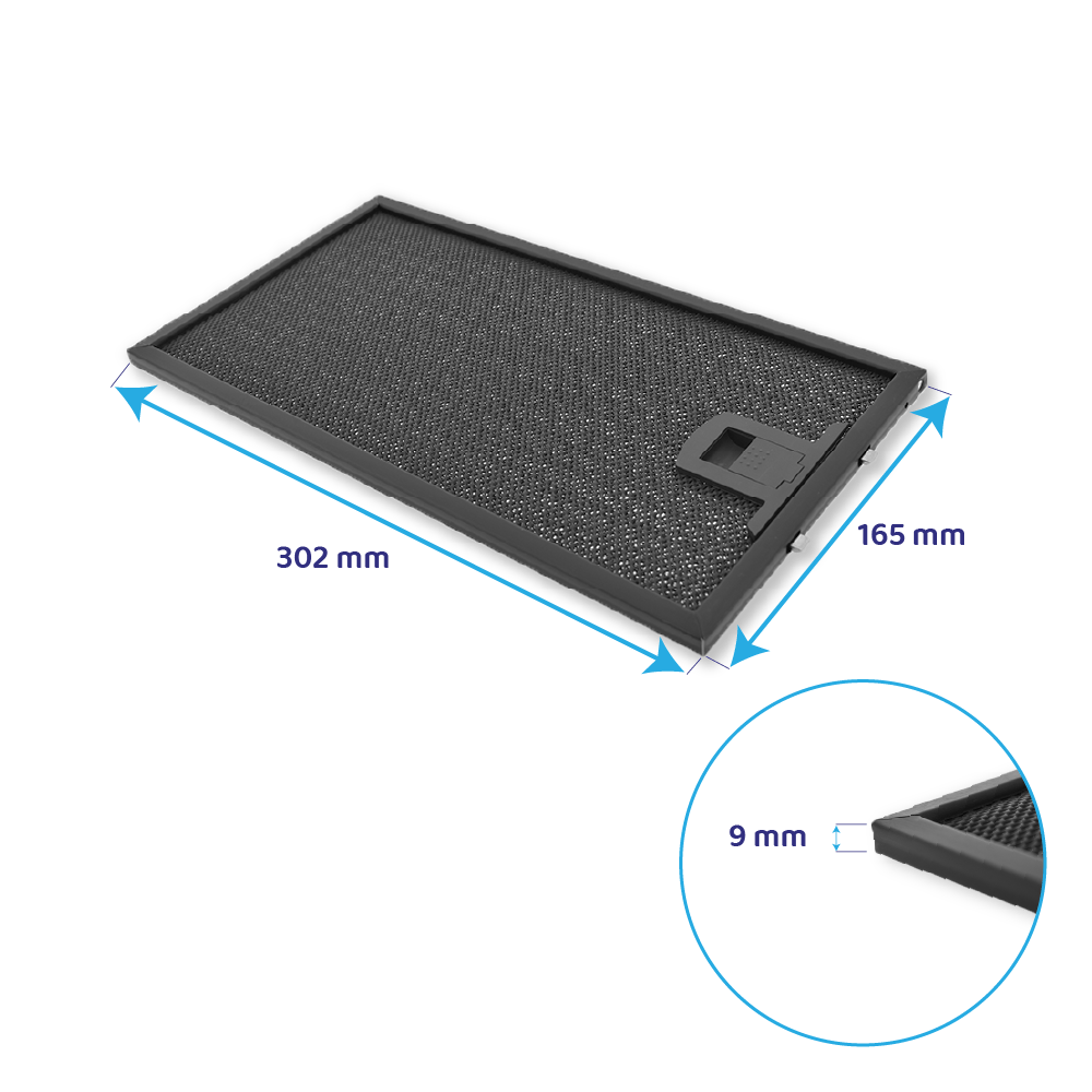 Franke Metall-Fettfilter 302x165x9mm 1330298439