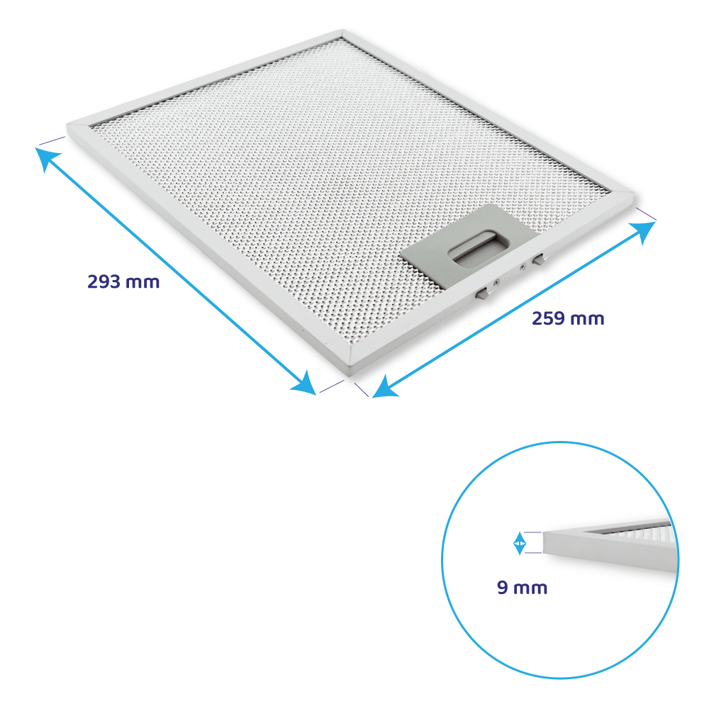 Aktivkohlefilterr (4St.) + Metall-Fettfilter (2St.) geeignet für Klarstein Kronleuchter