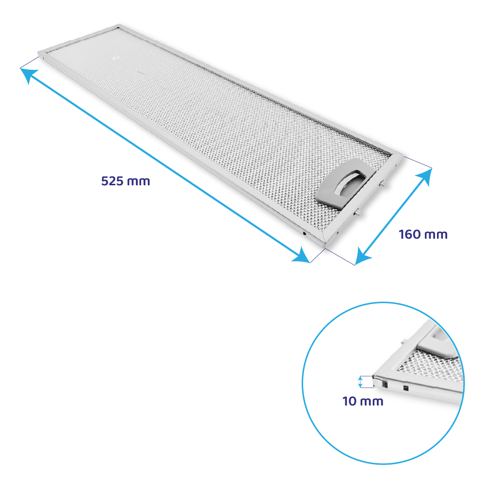 Gorenje Metall-Fettfilter 525x160mm 113746