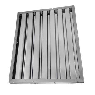 Flammschutzfilter | 450x480x25mm | Edelstahl | Typ B | Gastro Abzugshaube