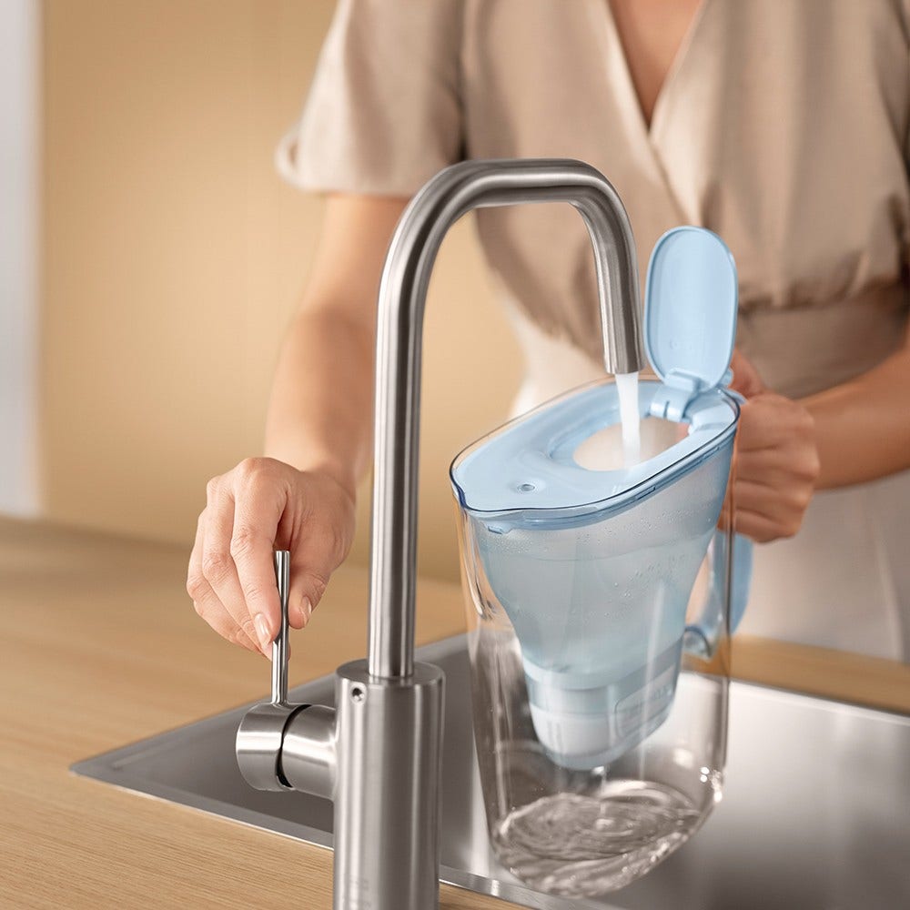 BRITA Style Eco Wasserfilterkanne 2.4L Puderblau + MAXTRA PRO Wasserfilter 1055740