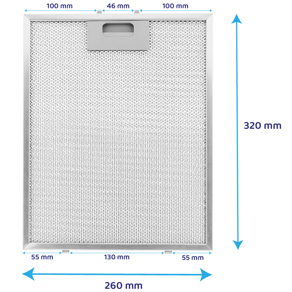Indesit Metallfilter 320x260mm CVMA60N